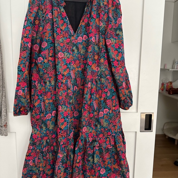 J. Crew x Liberty of London Multicolor Floral Dress- Large - Picture 1 of 4